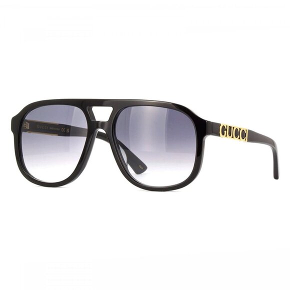NWT GUCCI UNISEX AVIATOR SUNGLASSES - Picture 1 of 3